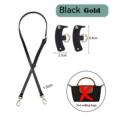 1 Set Bag Strap For Longchamp Mini Punch-free Genuine Leather Shoulder Strap Set Transformation Crossbody Strap Bag Accessories - Smarsty