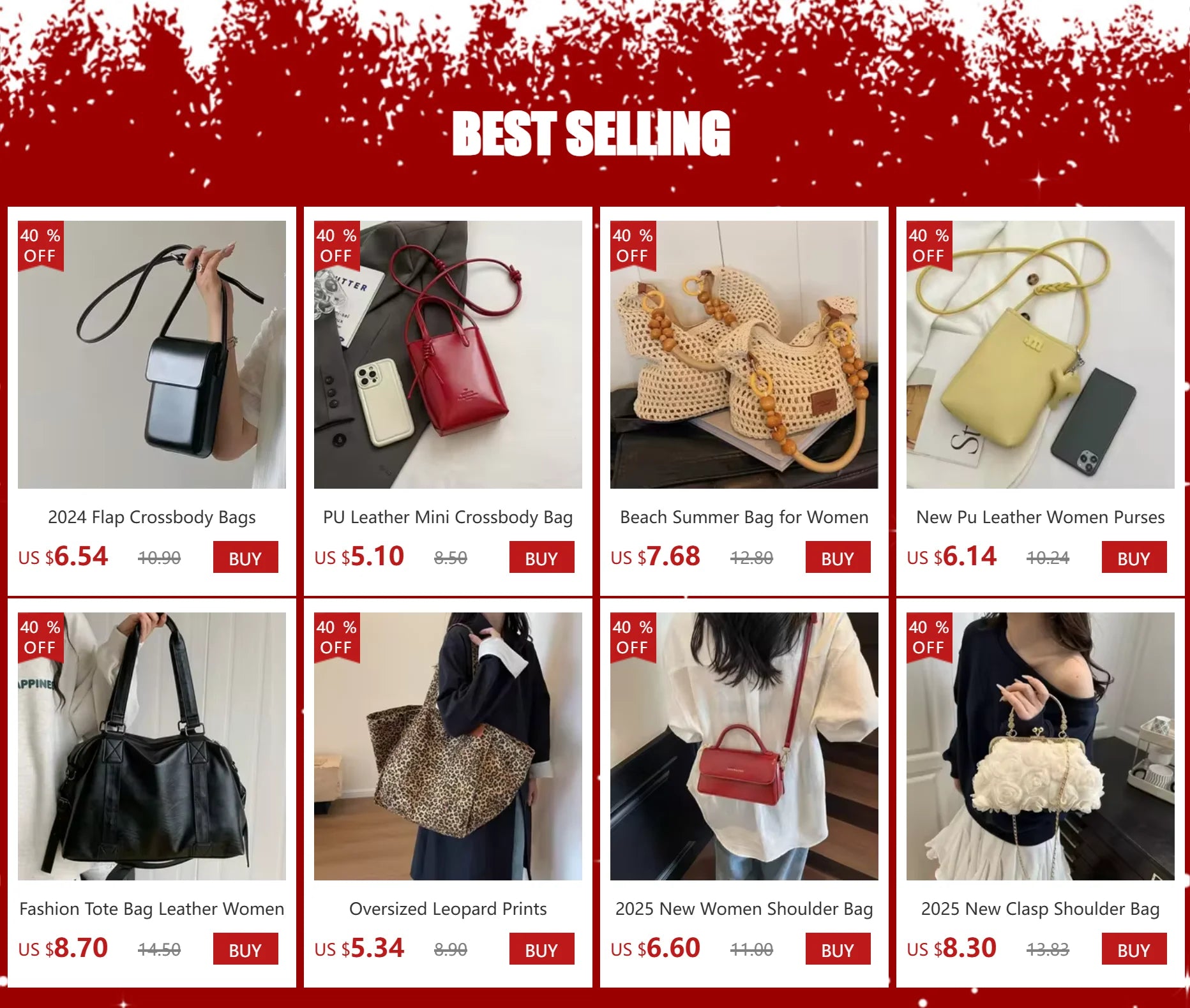 Leather Crossbody Bag for Women Lightweight Cell Phone - Smarsty