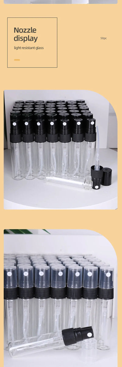 5ml Transparent Glass Perfume Spray Bottle Travel Size - Smarsty