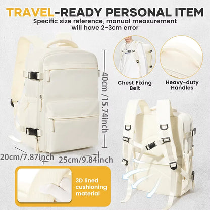 Ryanair Backpack Travel Cabin Airplane 40x20x25, Air Vacuum compression Backpack, Women Men Backpack Business Laptop Bag Handbag - Smarsty