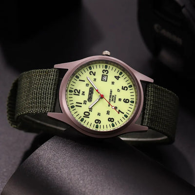 Luxury Mens Luminous Quartz Watch with Calendar - Smarsty