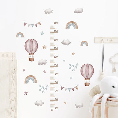 Cartoon Animal Height Ruler Wall Stickers for Kids Room - Smarsty