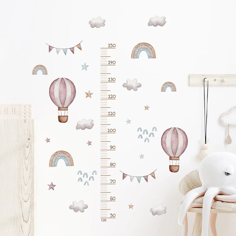 Cartoon Animal Height Ruler Wall Stickers for Kids Room - Smarsty