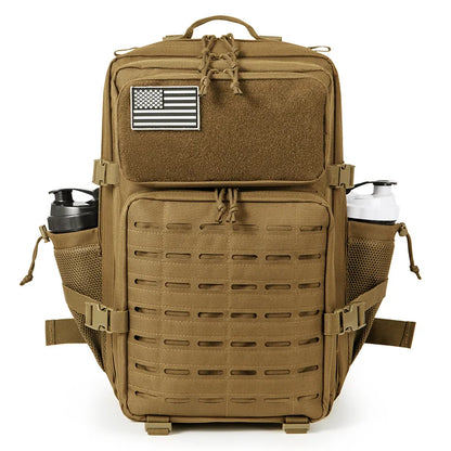 45L Tactical Backpack survival Bag Hunting MOLLE Backpack GYM For Men EDC Outdoor Hiking Rucksack Witch Bottle Holder - Smarsty