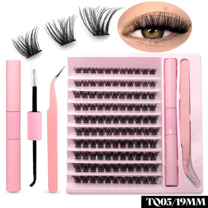 GROINNEYA DIY Eyelash Extension Kit with 280 Clusters - Smarsty