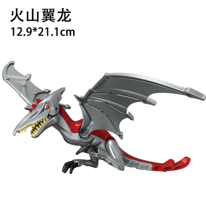 Jurassic World 3 Brutal Raptor Building Blocks Dinosaur Bricks Tyrannosaurus Indominus I-Rex Assemble Toy For Children by Smarsty