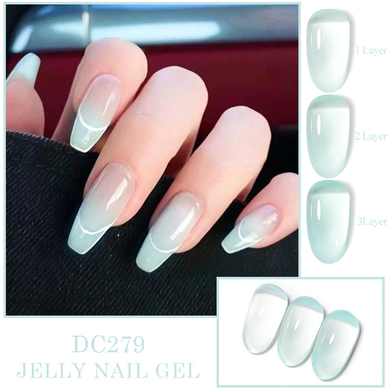 Mtssii 7ml Jelly Gel Polish Translucent Pink Shine - Smarsty