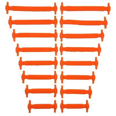 16pcs/lot Silicone Shoelaces No Tie Shoelaces 12 colors Elastic Lace Shoelace Creative Lazy Silicone Laces Rubber Lace - Smarsty