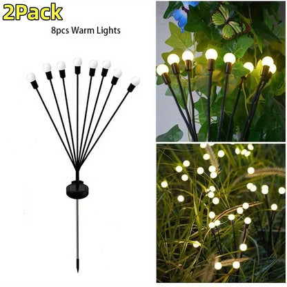Solar Garden Firefly Lights Waterproof Decorative Lamps - Smarsty