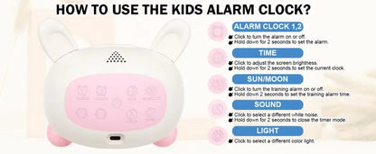 Kids Alarm Clock with Sleep Training and Sound Machine - Smarsty