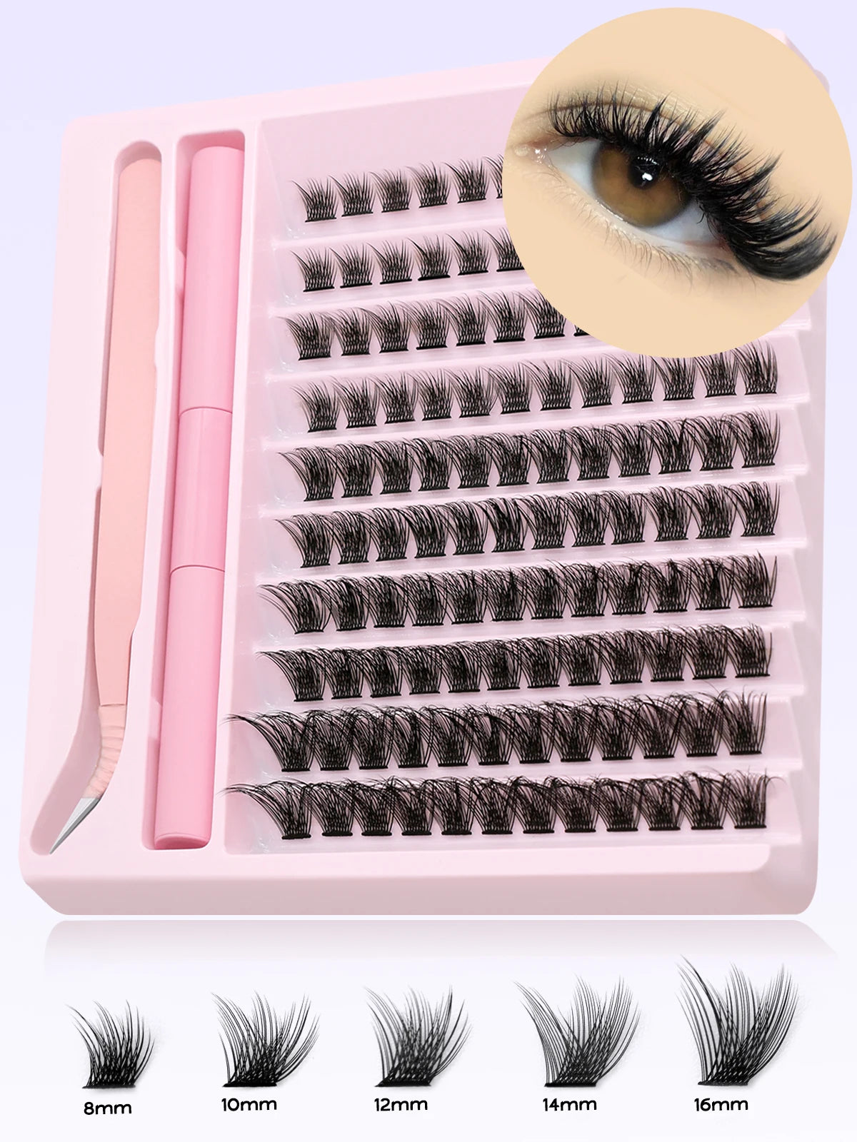 GROINNEYA DIY Eyelash Clusters Kit with Strong Hold - Smarsty
