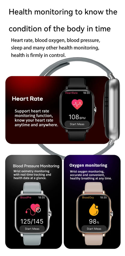 LAXASFIT Smart Watch with Heart Rate Monitor and Bluetooth - Smarsty