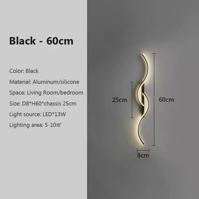 Modern LED Wall Lamp for Minimalist Bedroom Lighting - Smarsty