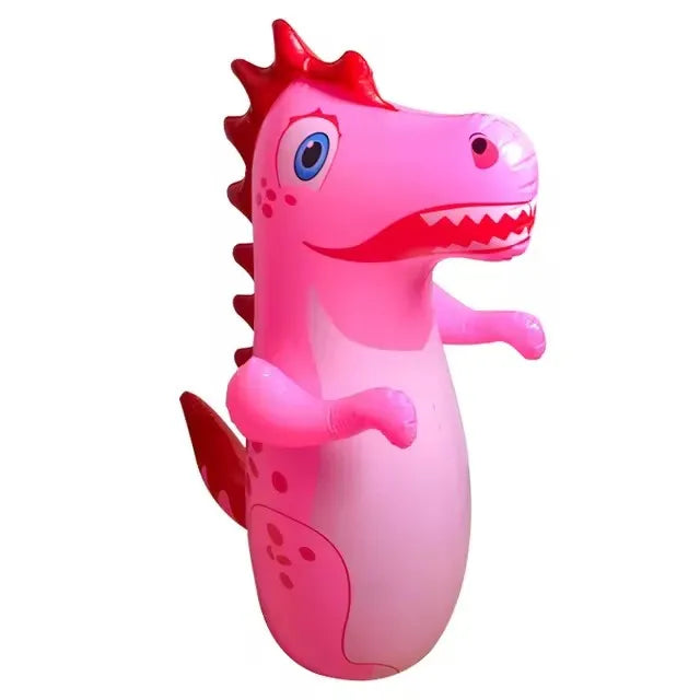 Children Adult Tumbler Boxing Inflatable Standing Punching Bag Boys Dinosaur Sport Toys Kids Activity Outdoors Game Gift - Smarsty