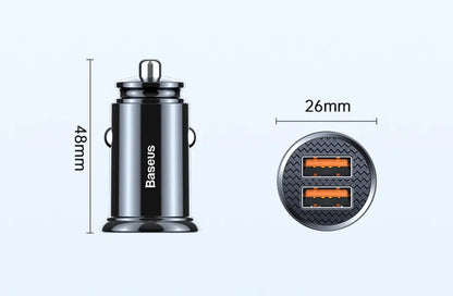 30W USB Car Charger FastCharge QC 4.0 USB PD TypeC - Smarsty