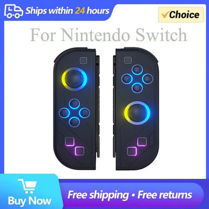 Bluetooth 5.2 Joy Controller with RGB LED for Nintendo Switch - Smarsty