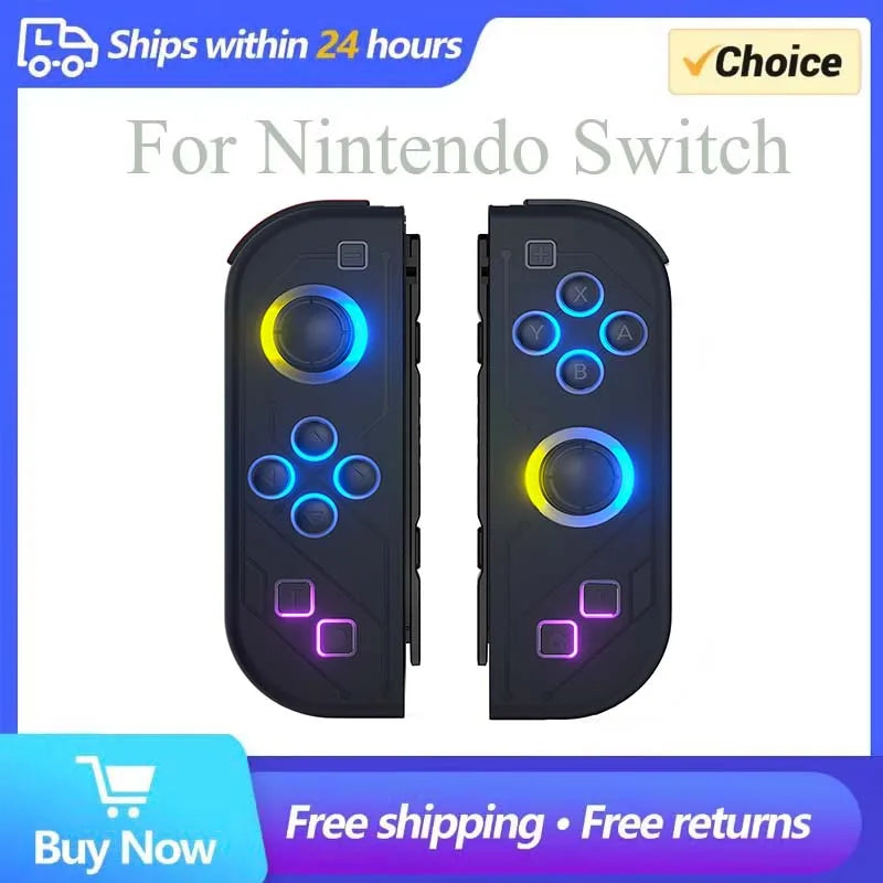 Bluetooth 5.2 Joy Controller with RGB LED for Nintendo Switch - Smarsty