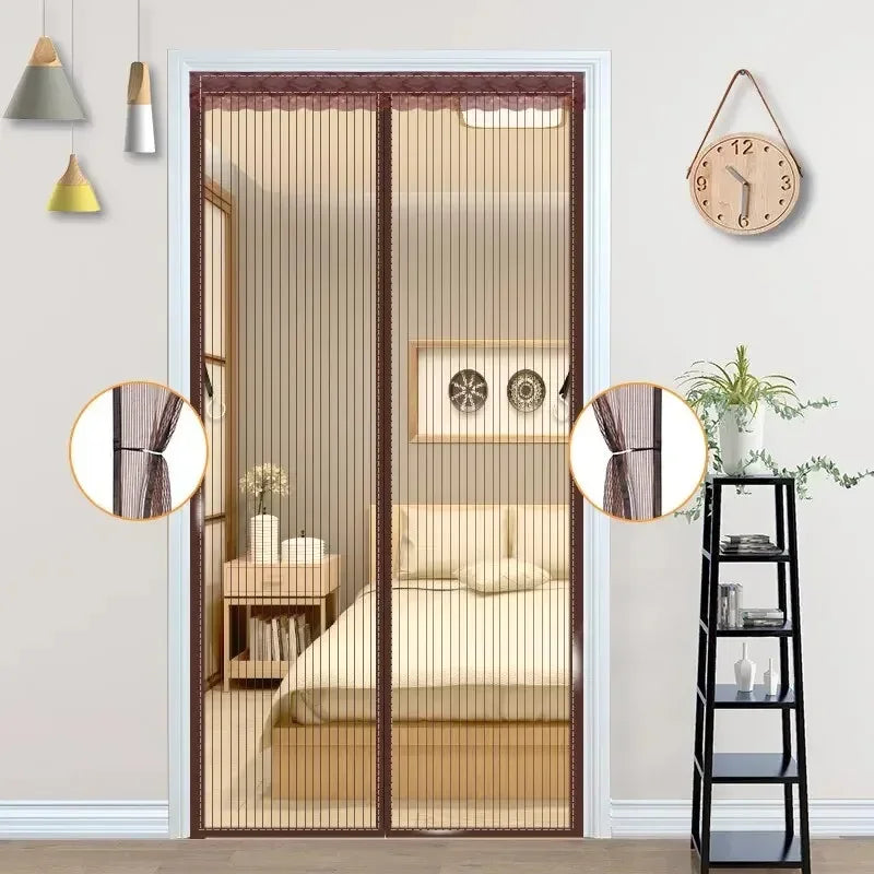 Heavy Duty Magnetic Screen Door Mesh Curtain for Bug Protection - Smarsty