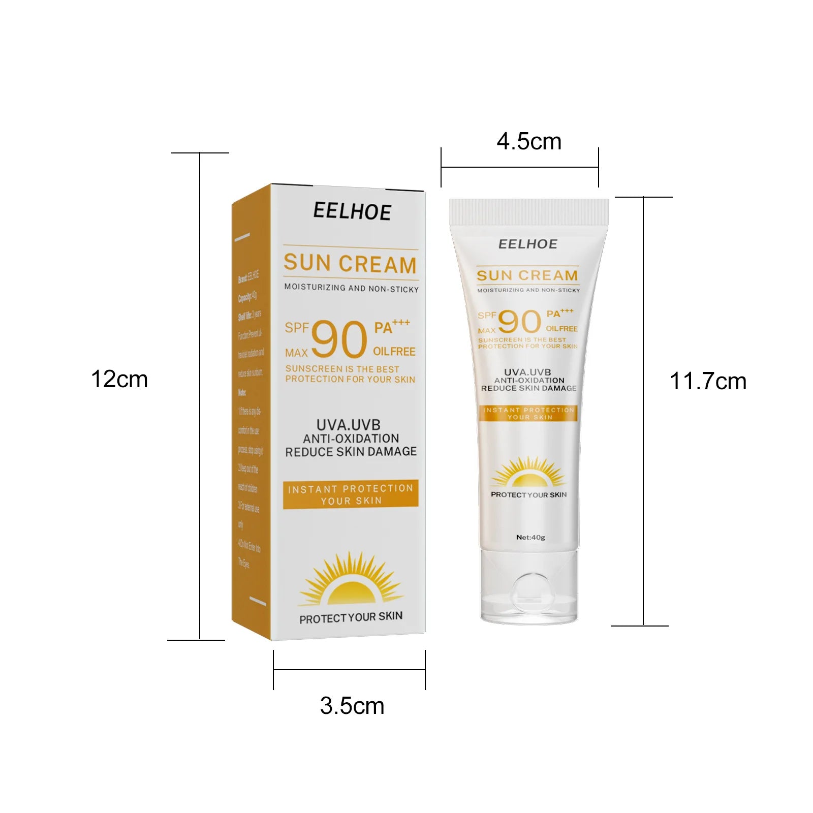 EELHOE SPF 90 Whitening Sun Cream for Oily Skin - Smarsty