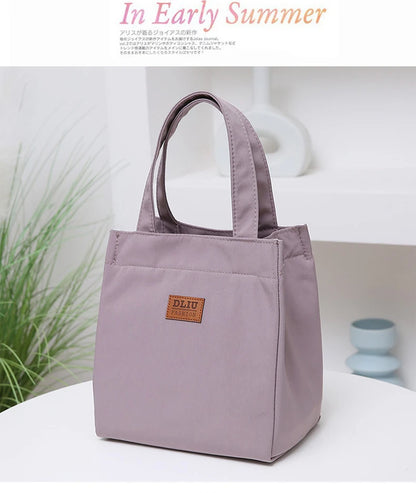 Large Insulated Lunch Bag With Aluminum Foil Top Handle - Smarsty