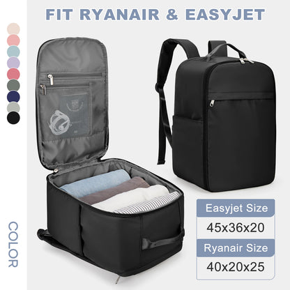 Ryanair Backpack 40x20x25 Cabin Bag, Hand Luggage Travel Backpack for Easyjet Cabin Bag 45x36x20, Laptop Backpack for Women/Men - Smarsty