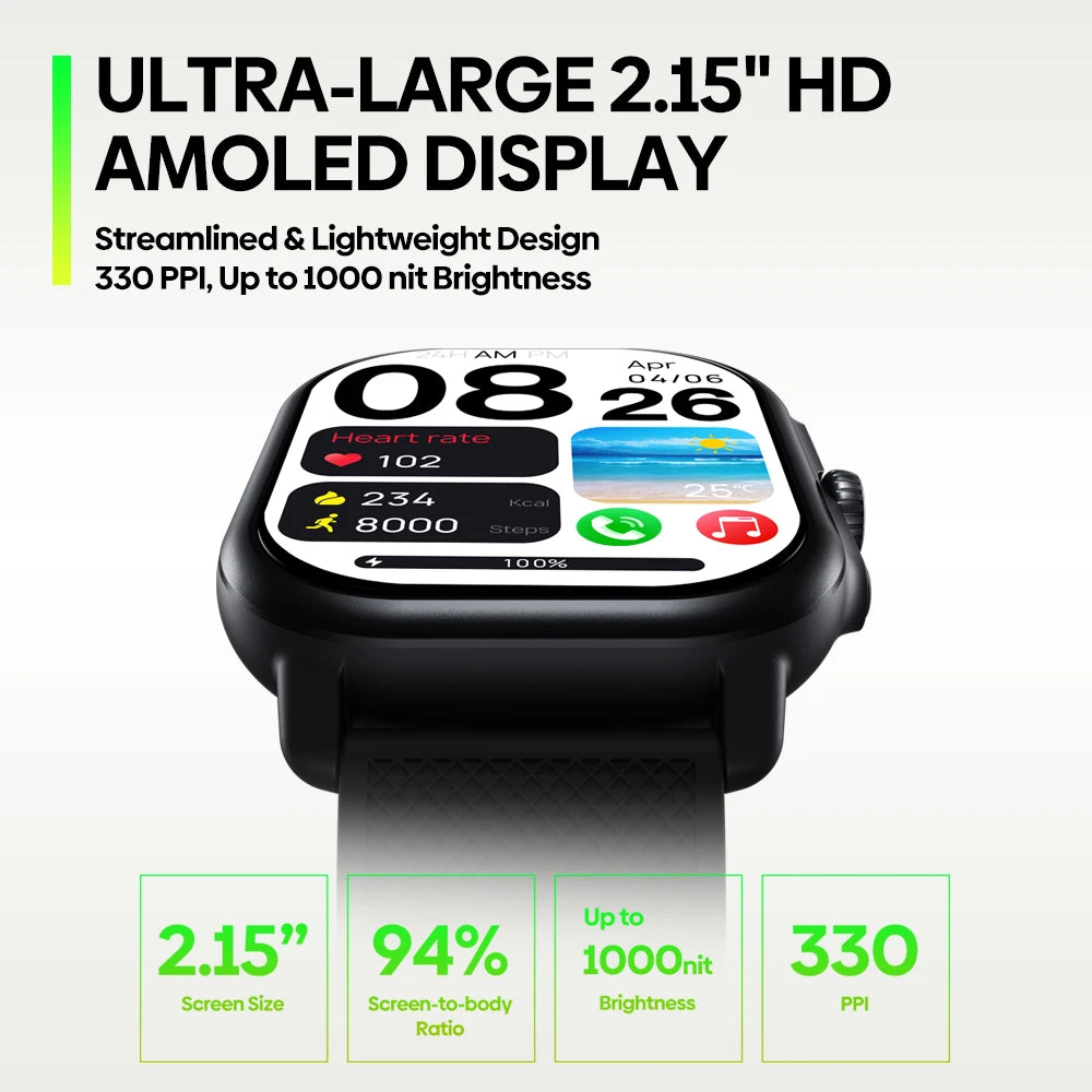 Zeblaze Beyond 3 Pro GPS Smart Watch with AMOLED Display - Smarsty