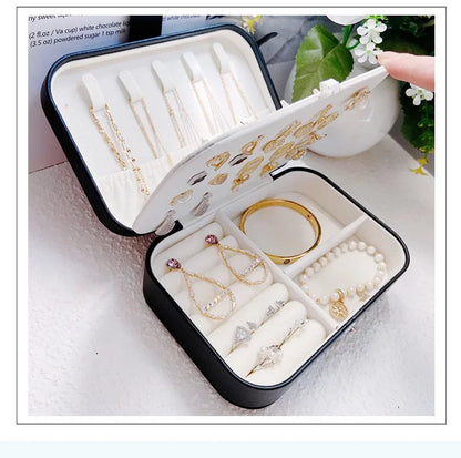 Luxury PU Leather Jewelry Box with Secure Lock - Smarsty