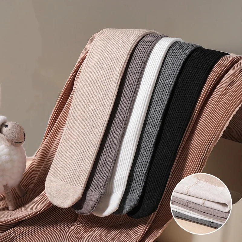 Children's Tights For Girls Winter Thick Warm Kids Girls Pantyhose Outdoor Leggings Keep Warm Plush Child Dance Tight For 2-10T