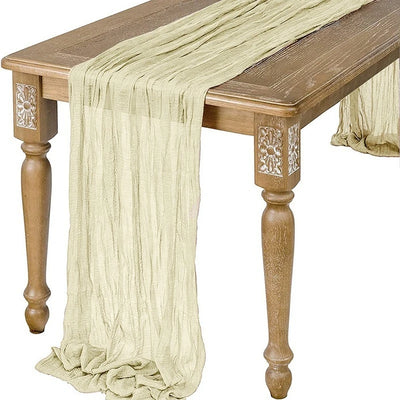 Semi-Sheer Gauze Table Runner for Vintage Weddings - Smarsty