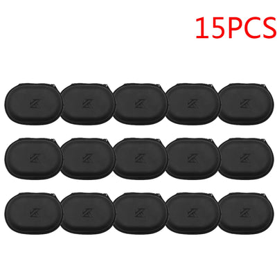 PU Leather Earphones Storage Case with Zipper Closure - Smarsty