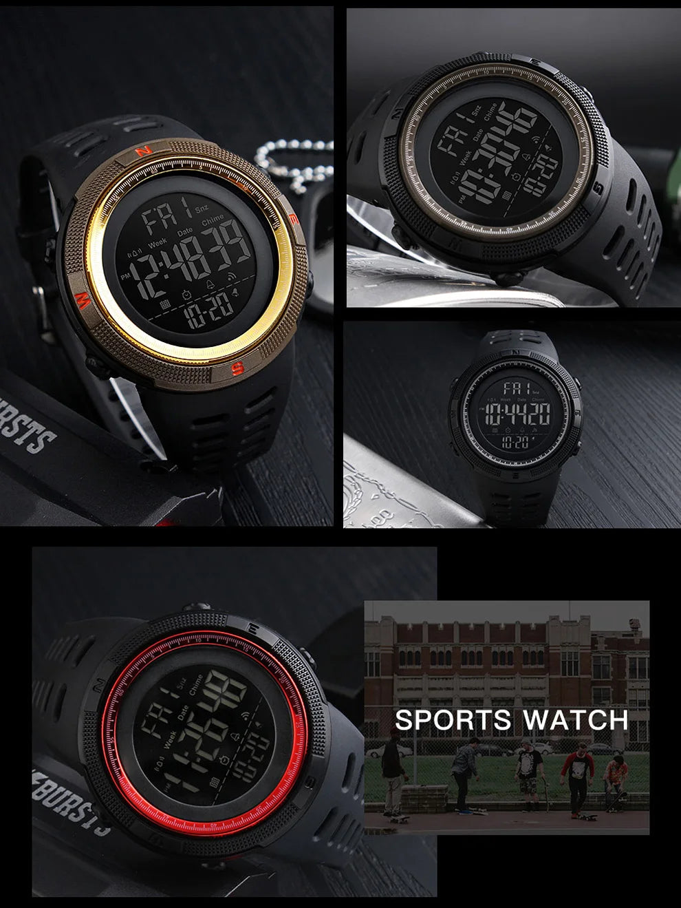 SKMEI 1251 Waterproof Digital Sports Watch for Men - Smarsty