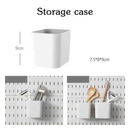 DIY Pegboard Accessories Kitchen Organization No Drill Hanging Shelf Storage Hooks Wall Organizer Crafts For Garage Room
