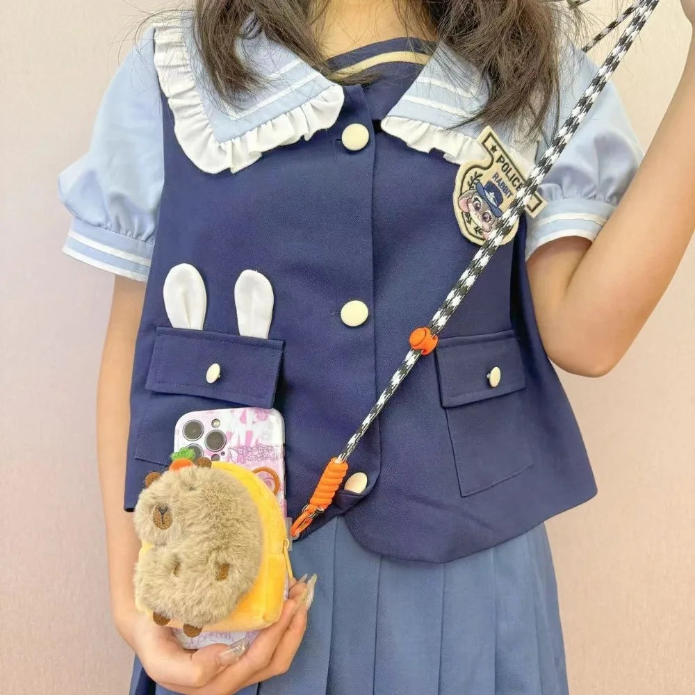 Capybara Plush Cartoon Shoulder Bag Large Capacity Unisex - Smarsty