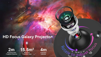 Newest Meteor 13 in 1 Ultra Clear Galaxy Projector Ultra Clear Night Light Lamp Rotary Space Ball Planetarium Projector Lights - Smarsty