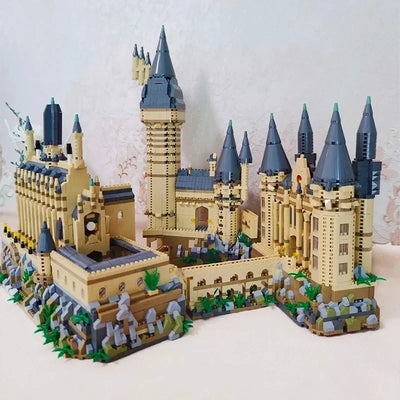 Micro Bricks City Creative Medieval Magic Castle Series School Architecture Palace Model Building Blocks Gifts Kid Assembly Toys - Smarsty