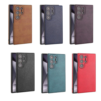 Premium PU Leather Shockproof Phone Case With Slim Bumper - Smarsty