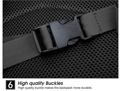50L Tactical Backpack Men's Travel Large Capacity Rucksacks Men Waterproof Outdoor Sports Multi-functional Bags - Smarsty