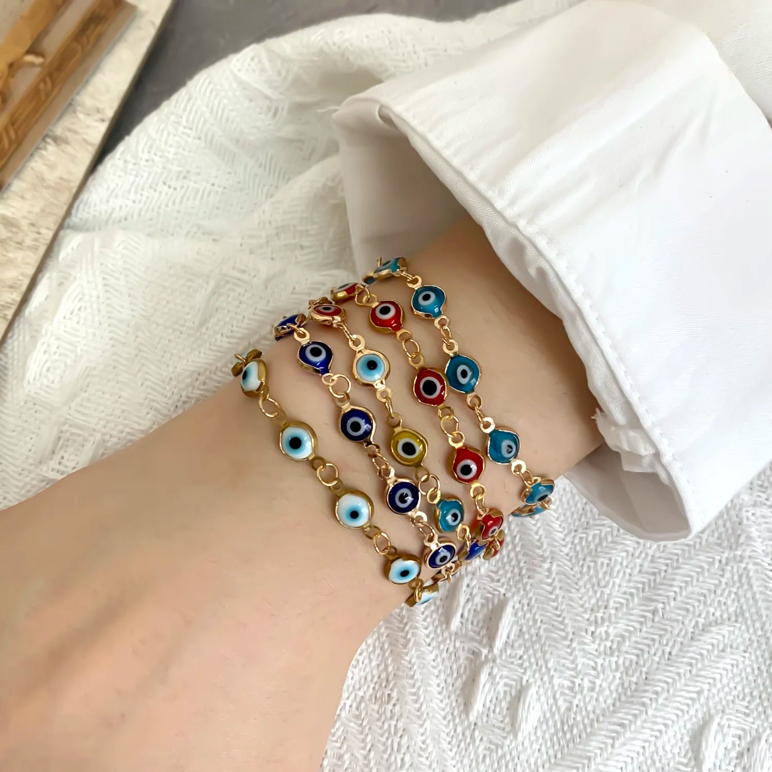 Lucky Turkey Evil Eye Bracelet For Good Luck - Smarsty