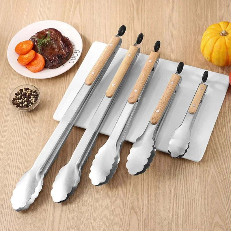 Leeseph Heavy Duty Stainless Steel Kitchen Tongs - Smarsty