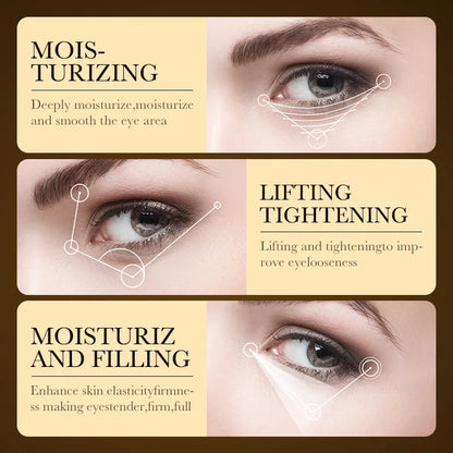24K Gold Hyaluronic Acid Eye Cream for Dark Circles - Smarsty