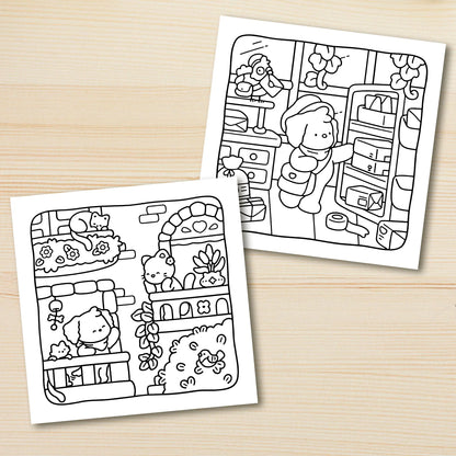 CALM DAYS Bold-easy Patterns Coloring Book for Adults Cute Drawing Book Perfect Gift for Party and Birthday - Smarsty