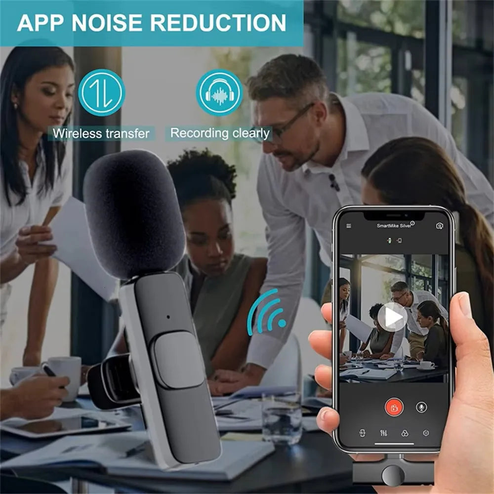 Wireless Lavalier Microphone for iPhone and Android - Smarsty