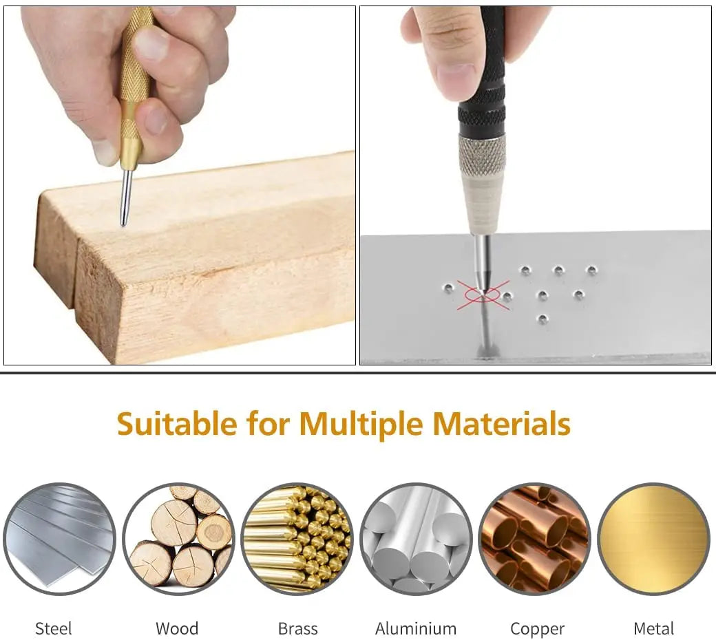 Automatic Center Punch Tool for Precise Woodworking - Smarsty