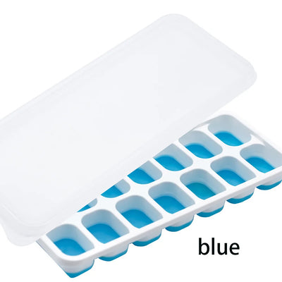14 Grid Ice Cube Tray Silicone Mold Square Ice Cube Tray Mold Ice Cube Maker Non-toxic Durable Bar Pub Wine Ice Blocks Maker - Smarsty