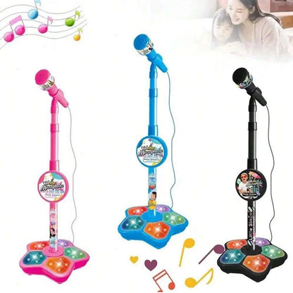 Kids Microphone Stand Toy, Portable Children's Karaoke Electronic, Durable Party Karaoke Microphone Stand, Kids Karaoke Machine - Smarsty