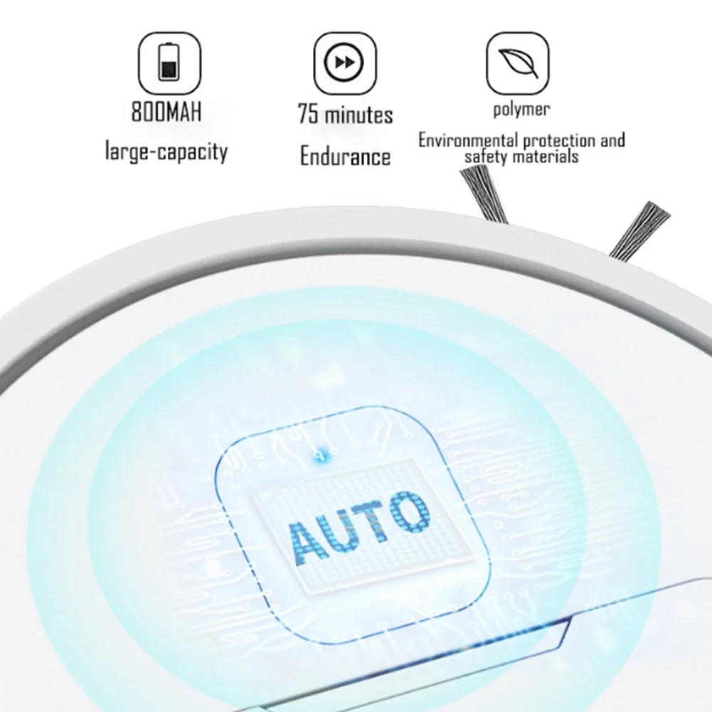 3-in-1 Robot Vacuum Cleaner USB Rechargeable Smart Navigation To Avoid Objects Automatic Cleaning Sweeping Machine Sweeper Robot - Smarsty
