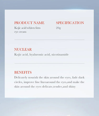 Kojic Acid Retinol Eye Cream for Dark Circles - Smarsty