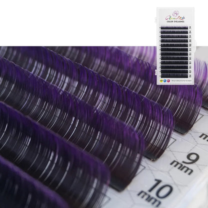Glamlash Morandi Grey Colorful Individual Eyelash Extensions - Smarsty
