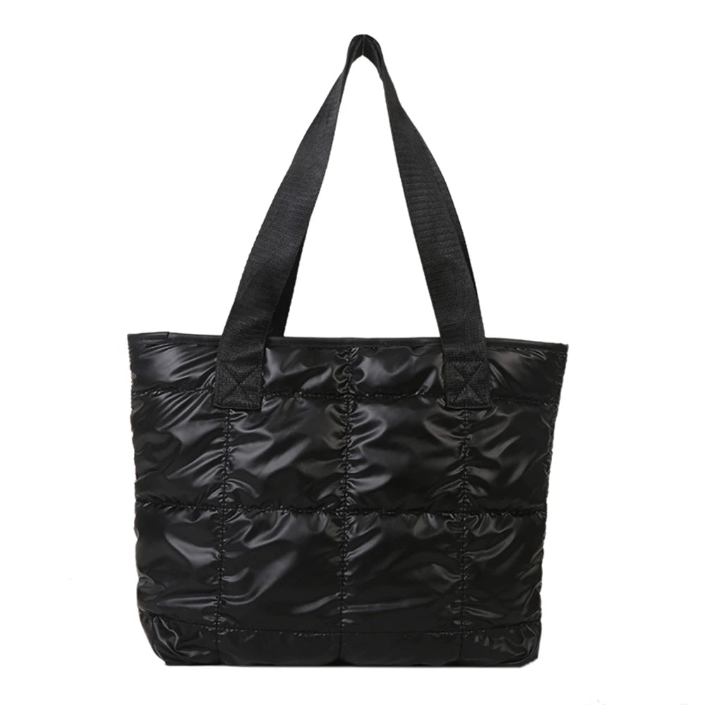 Women Tote Bag Large Capacity Cotton Padded Quilted Travel - Smarsty