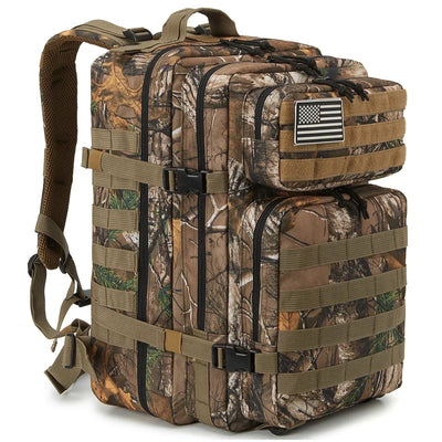 45L Tactical Backpack Large Capacity Outdoor Rucksack 3 Day Fitness Hiking Bag Hiking Camping Gear Backpacks - Smarsty